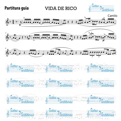 Pista Y Partitura Vida De Rico Camilo