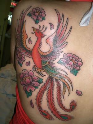 Tattoo Asia Design: Phoenix bird tattoo