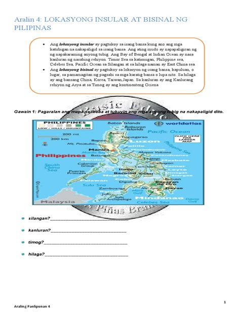 G4 Week 4 Lokasyong Insular At Lokasyong Bisinal Pdf