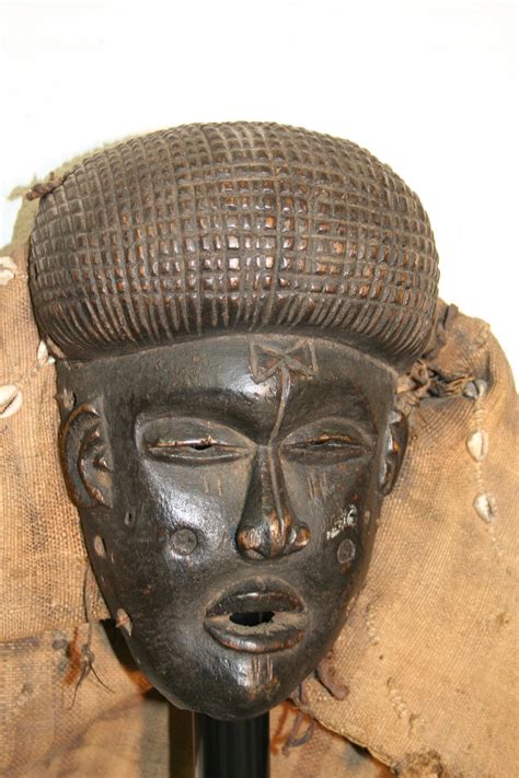 Tchokwe Masque D Afrique R D Du Congo Statuette Tchokwe Masque