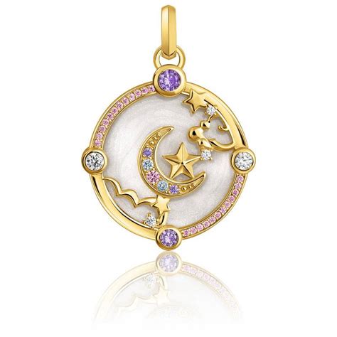 Pendentif Cosmic En Plaqu Or Jaune Pierres Thomas Sabo Ocarat