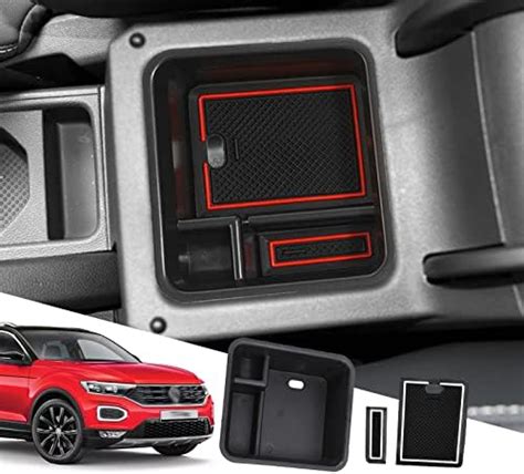 SXCY Kompatibel Mit VW T Cross 2019 2023 Mittelkonsole Aufbewahrungsbox