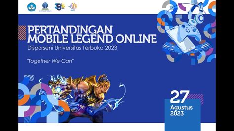 Pertandingan FINAL Mobile Legends Disporseni Nasional Universitas