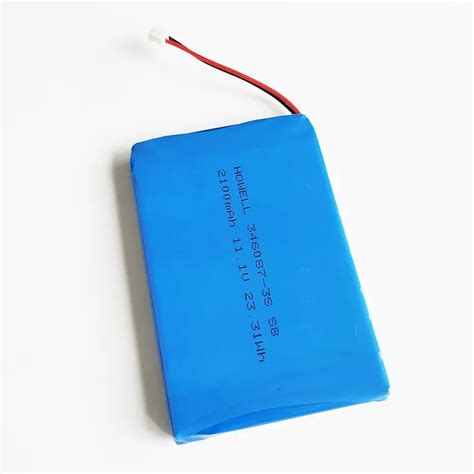 Flat Lithium V Lipo Battery V Rechargeable Lithium Polymer