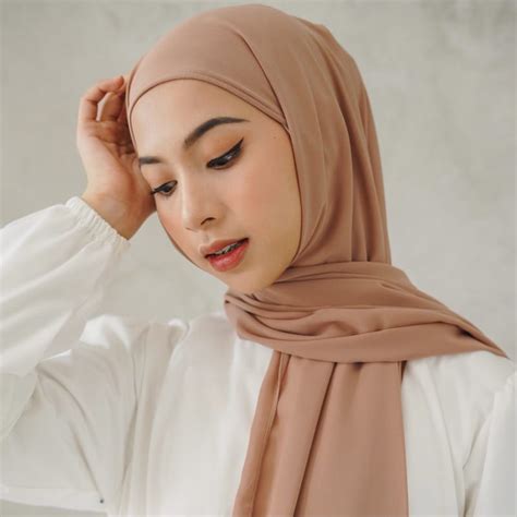 Jual Jilbab Pashmina Inner In Ceruty Bebydoll Hijab Pasmina Instan