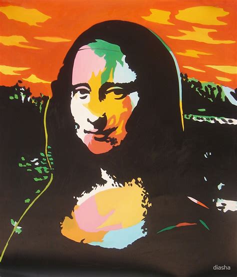 "Colorful Mona Lisa in POP Warhol style" by diasha | Redbubble