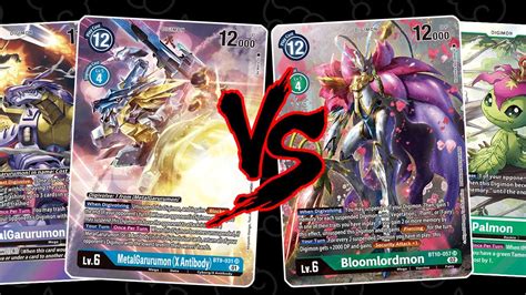 MetalgarurumonX Vs Bloomlordmon Digimon TCG BT14 YouTube