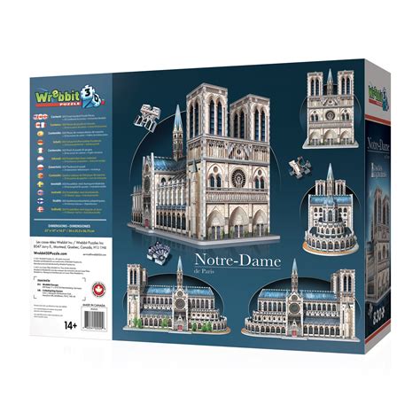 Notre Dame De Paris Wrebbit 3D Puzzles Venture Trade Co