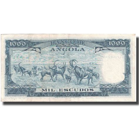 Geldschein Angola 1000 Escudos 1970 1970 06 10 KM 98 SS EBay