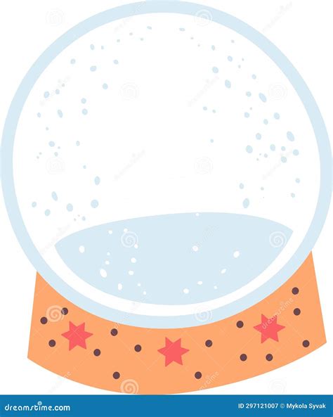 Christmas Snow Globe Stock Illustration Illustration Of Snow 297121007