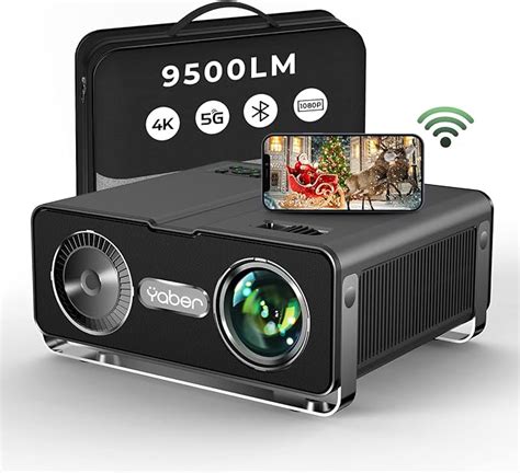 Proyector 4K YABER 20000 Lúmenes WiFi Bluetooth Actualizado Proyector