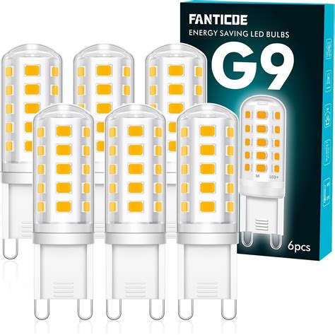 FANTICDE G9 LED Bulbs Warm White 5W LED G9 Bulb Equivalent To 50W G9