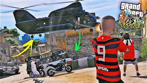 GTA V OS PESTINHAS EXERCITO INVADIU A FAVELA E DE MINI HORNET FOI