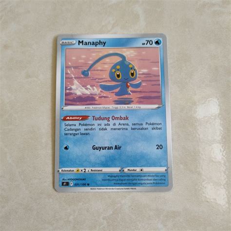 Jual Manaphy S9 031100 U Kartu Pokemon Indonesia Tcg Shopee Indonesia