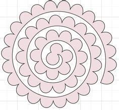 Molde Espiral Para Flores De Papel Flores Em Espiral Paper Flowers