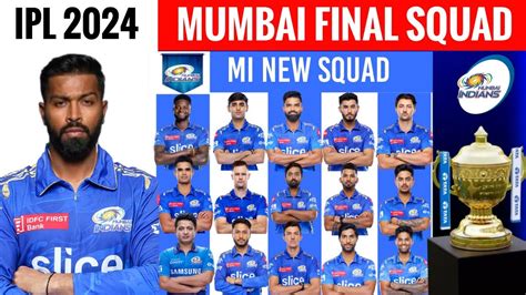 IPL 2024 Mumbai Indians Team Full Final Squad MI New Squad 2024