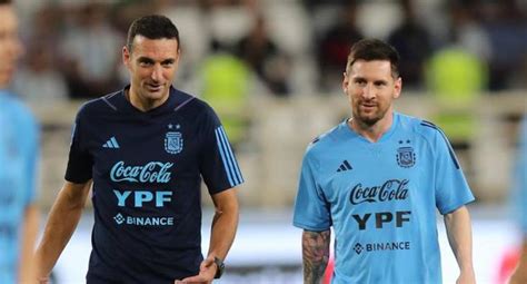 Lionel Scaloni Elogi A Messi Tras Pasar A La Final Es El Mejor Del