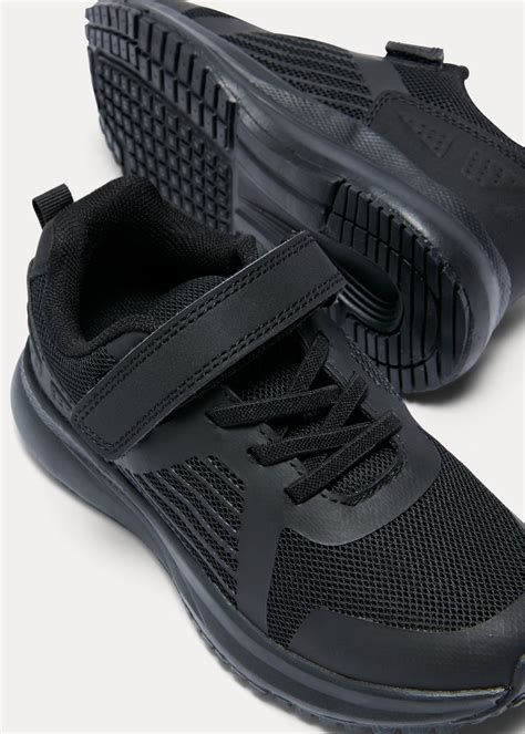 Kids All Black Trainers Store | bellvalefarms.com