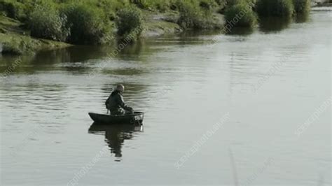 Coracle fishing - Stock Video Clip - K004/7723 - Science Photo Library