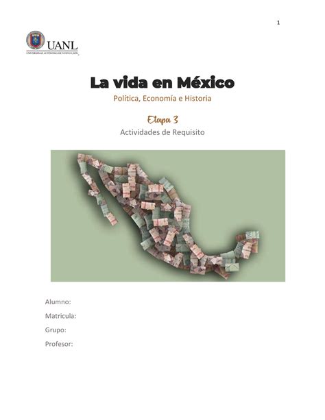 AR Etapa 3 LVM Act de requisito La vida en México Política