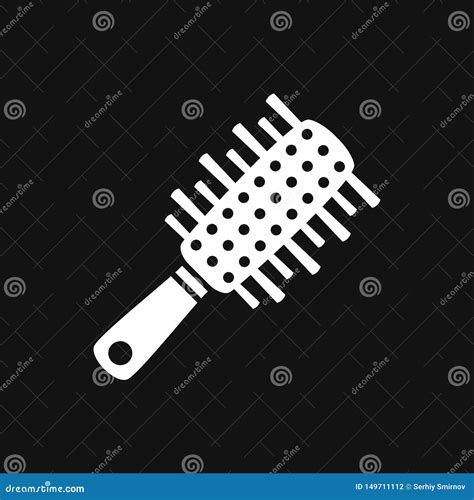 Logo D Ic Ne De Brosse De Cheveux Illustration Symbole De Signe De