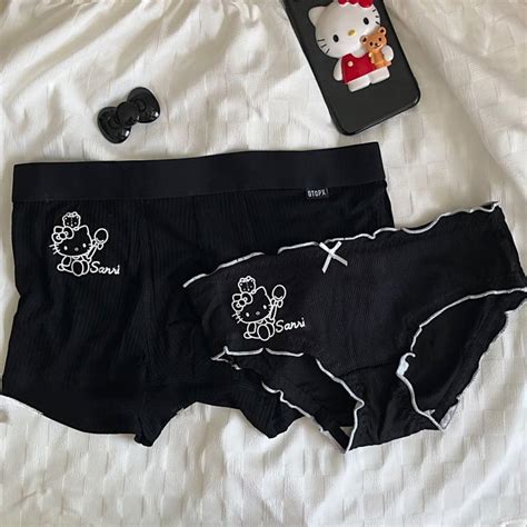 3pcs Anime Hello Kitty Kuromi Panties Kawaii Cinnamoroll Cotton Underpants Cartoon Breathable