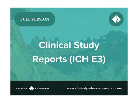 Structure And Content Of Clinical Study Reports Ich E Clinical