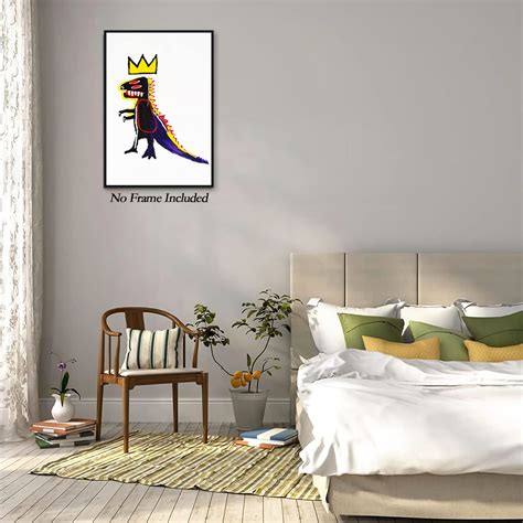 Buy Jean-michel Basquiat Canvas Wall Art - Basquiat Dinosaur Print Basquiat Poster Jean Michel ...