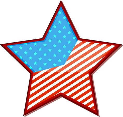 American Flag colors star design. 24284472 Vector Art at Vecteezy