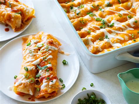 Buffalo Chicken Enchiladas Recipe Food Network Recipes Buffalo