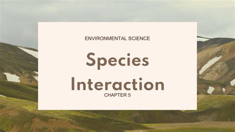 Chapter 5 Biodiversity Species Interactions And Population Control