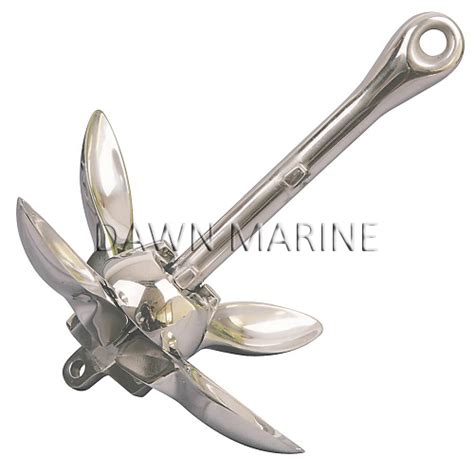 Folding Grapnel Anchor Stainless Steel Dawn Marine