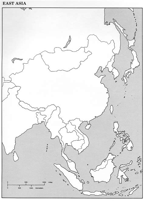 blank map of east asia