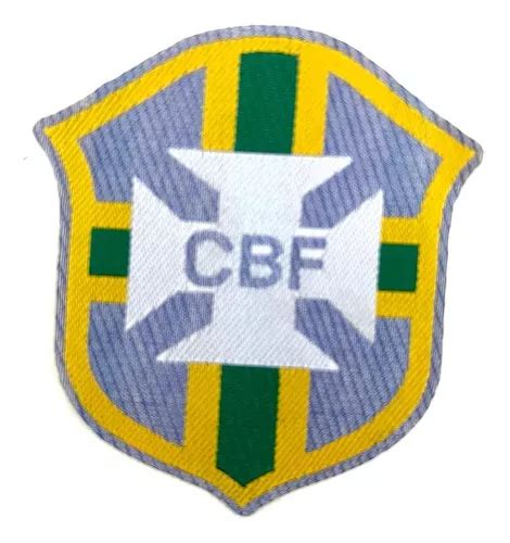 Escudo Bordado Cbf 7cm X 8cm Seleção Brasileira Costura MercadoLivre