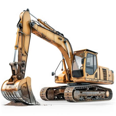 Premium Photo Excavator Isolated