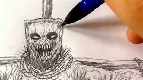 How To Draw A Scary Scarecrow