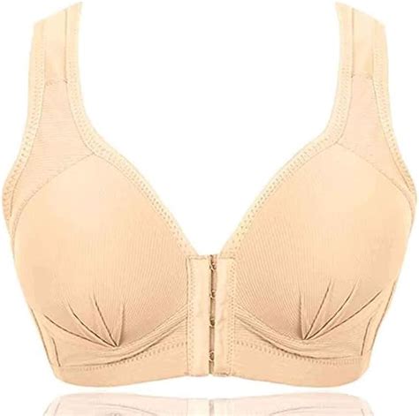 Aopnn Masi Bra Plus Size Front Closure Elastic Push Up Comfort Bra Bras For Women Full