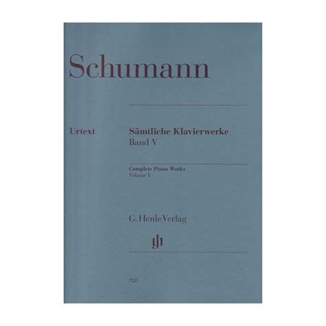 Quinto Volume Das Obras Completas De Robert Schumann Para Piano Ed