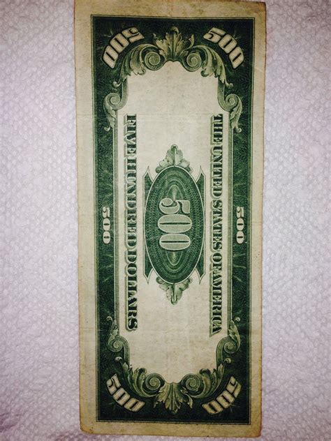 Recently acquired 500 dollar bill | Collectors Weekly