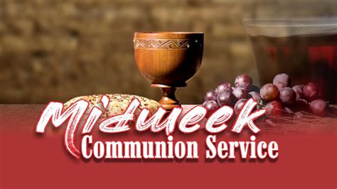 Midweek Communion Service Th July Youtube