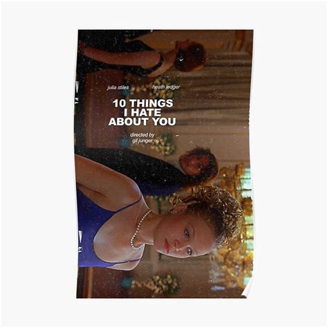 "10 things i hate about you poster" Poster for Sale by saturngarden ...