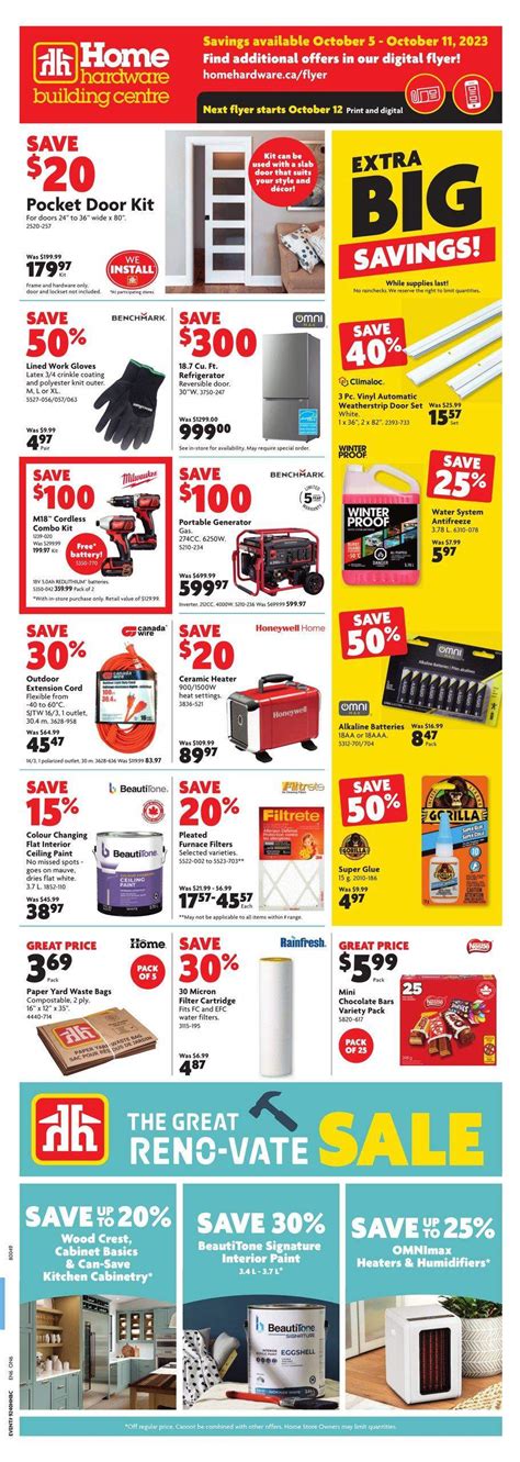 Home Hardware Building Centre ON Flyer October 5 To 11