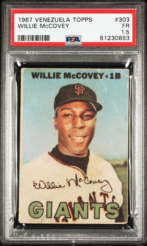 Venezuela Topps Baseball Willie Mccovey Psa Ebay