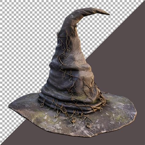 Premium Psd D Rendering Of A Witch Magic Hat On Transparent