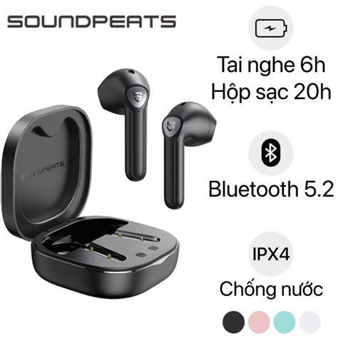 So S Nh Tai Nghe Bluetooth True Wireless Soundpeats True Air V Tai