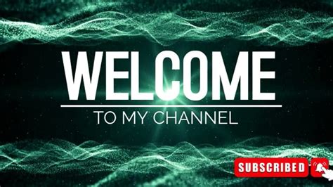 Copy Of Welcome To My Channel Postermywall