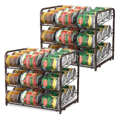 Can Organizer for Pantry Stackable 2 Pack, Can Storage Organizer Rack ...