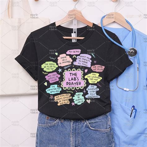 Lab Tech Shirt The Lab Techs Prayer Shirt Med Tech Shirt Phlebotomy Week Lab Week 2023 T