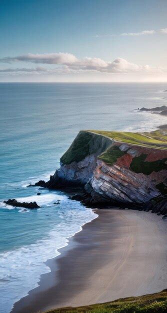 Hermoso Paisaje Costero En Verano Naturaleza Relajante Para Viajar