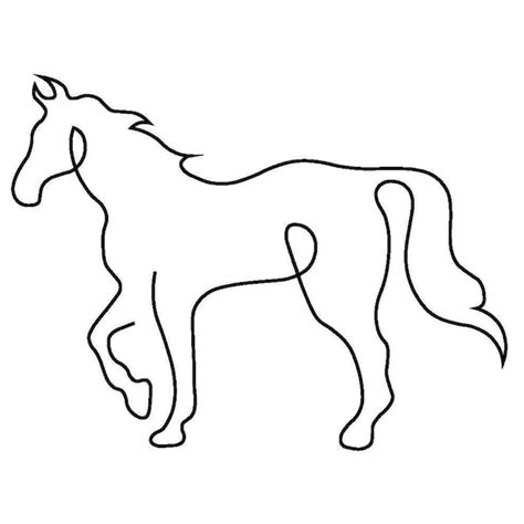 Horse Line Drawing Svg Etsy